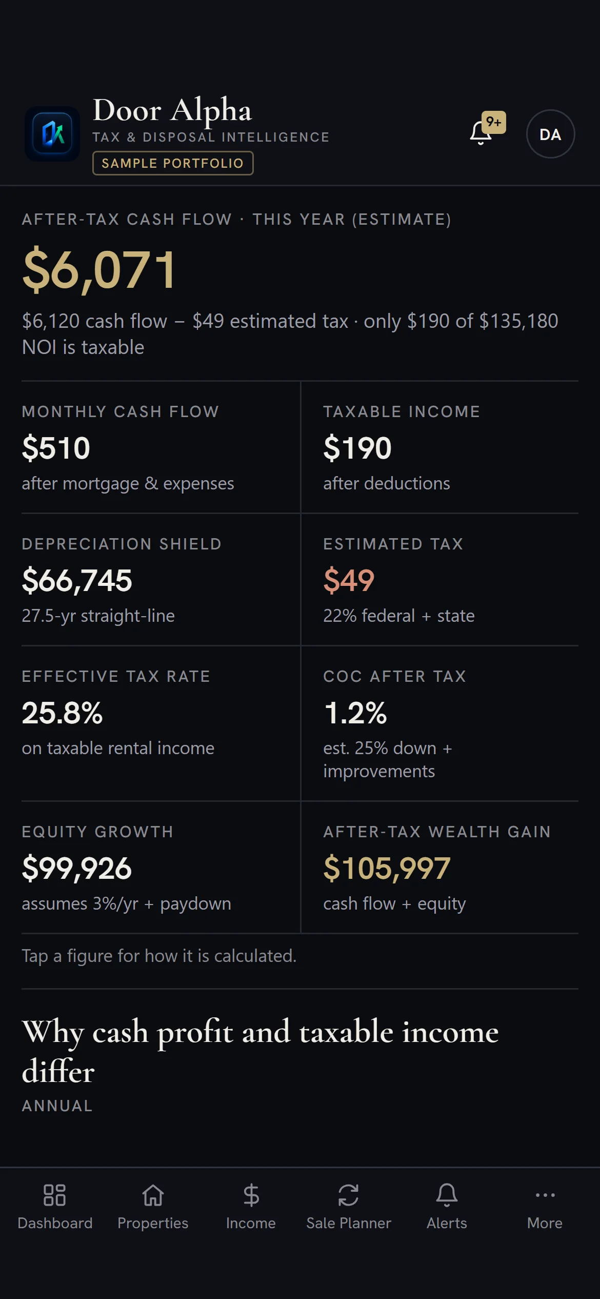 Cash vs taxable